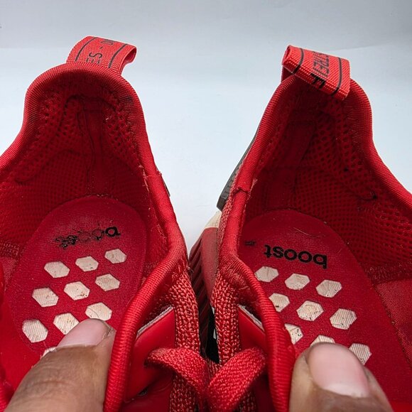 Adidas NMD_R1 J Mini Trefoils Kids Size 6 Red Athletic Shoes Walking Running Sch - Picture 9 of 13